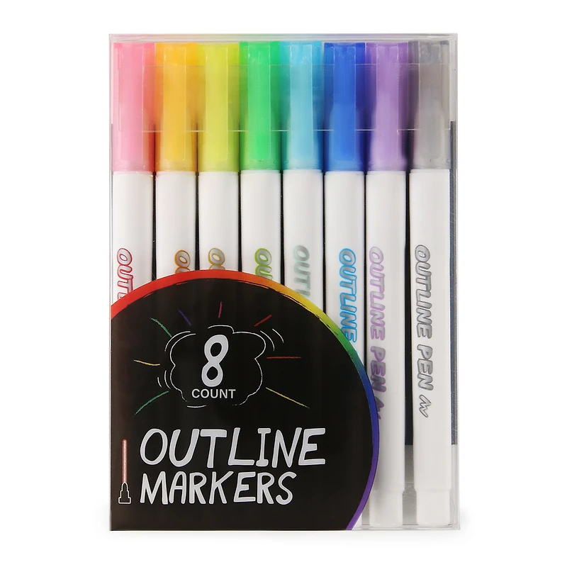 8-count outline markers set