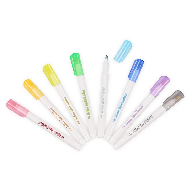 8-count outline markers set