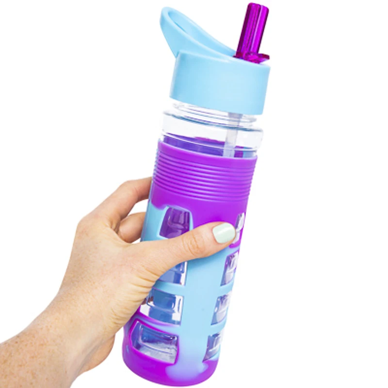 Tie Dye Water Bottle With Flip Top Lid 25oz