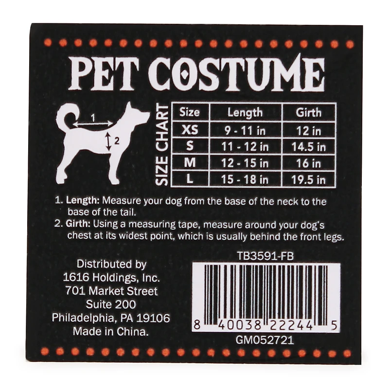 halloween pet costume hoodie