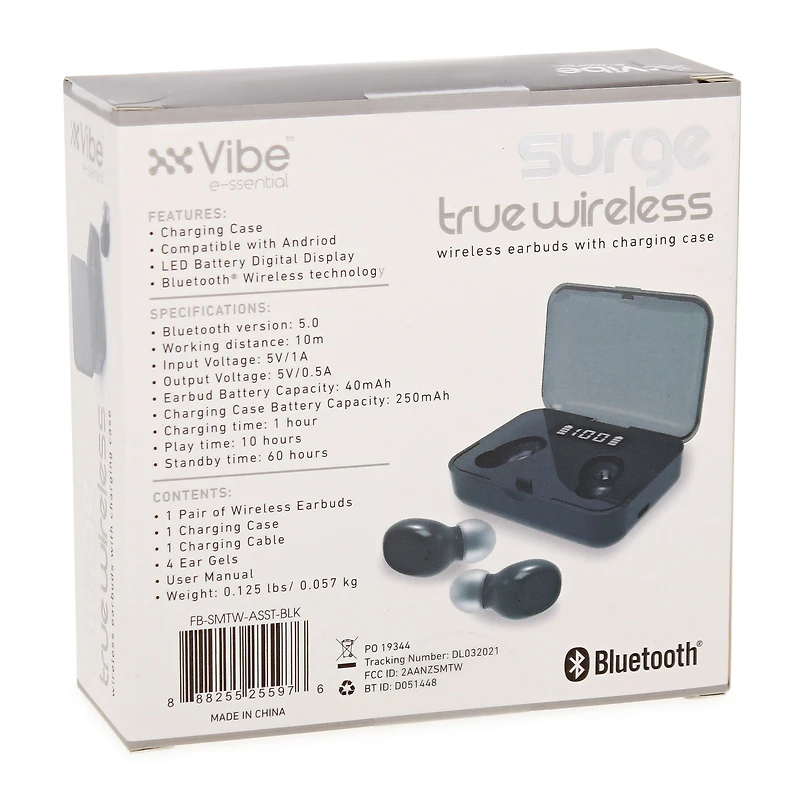 surge bluetooth® earbuds with 10h play time