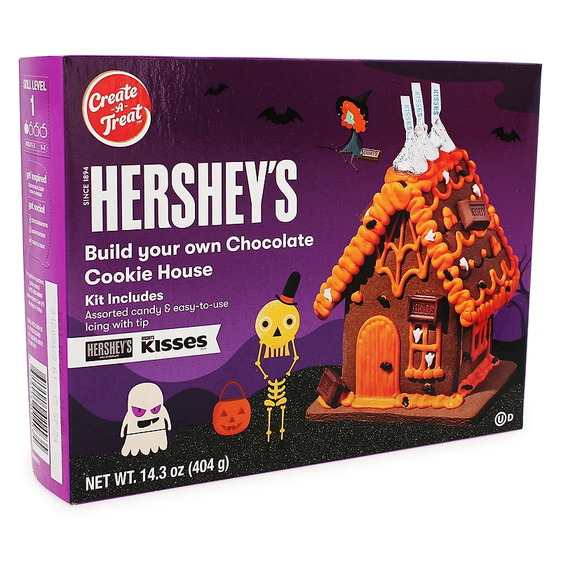 hershey's chocolate halloween cookie house kit 14.3oz