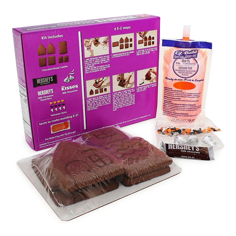 hershey's chocolate halloween cookie house kit 14.3oz