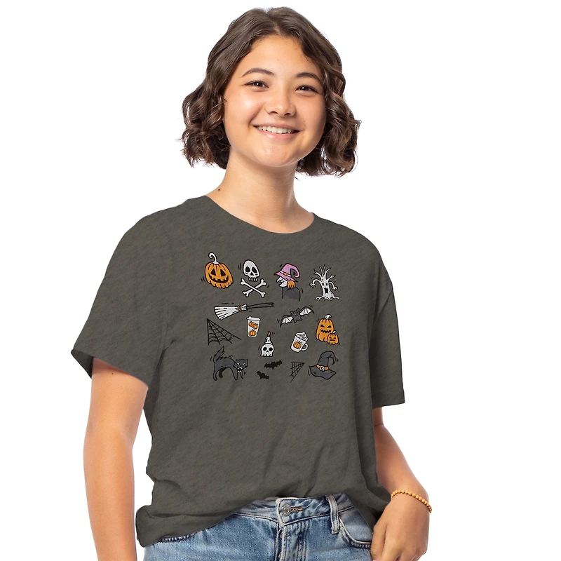 halloween icons graphic tee