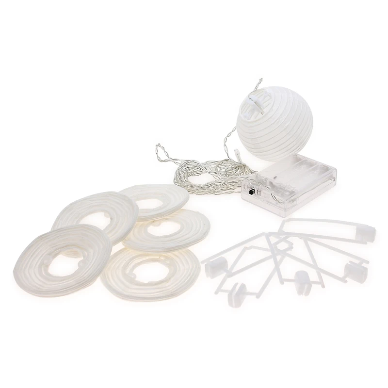 paper lantern string lights 6-count, 7ft