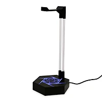 unlocked lvl™ teal & white light up LED gaming headset stand