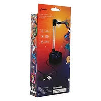 unlocked lvl™ teal & white light up LED gaming headset stand