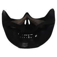 black lower half skull mask