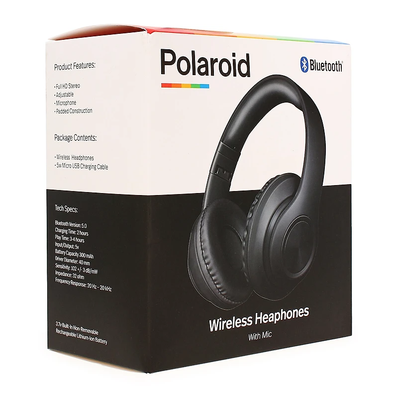 bluetooth® over-ear headphones with microphone