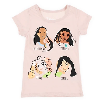 kid's disney princess modern leaders graphic tee