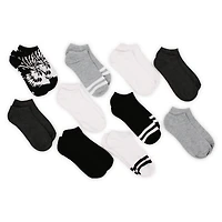 ladies low cut socks tie dye & solids 10-pack