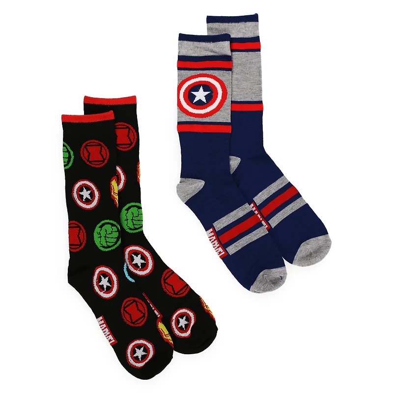 marvel avengers captain america crew socks