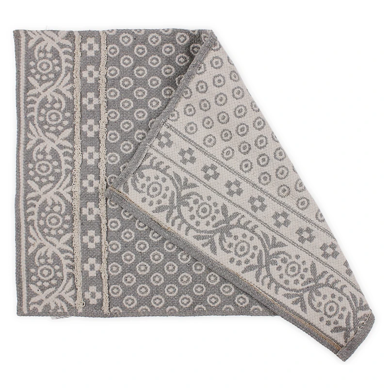 the cotton jacquard pattern rug 2ft x 3ft