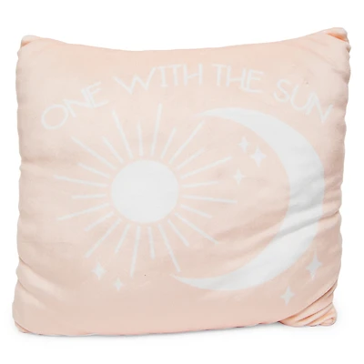 'one with the sun' sun & moon squishy pillow 14in