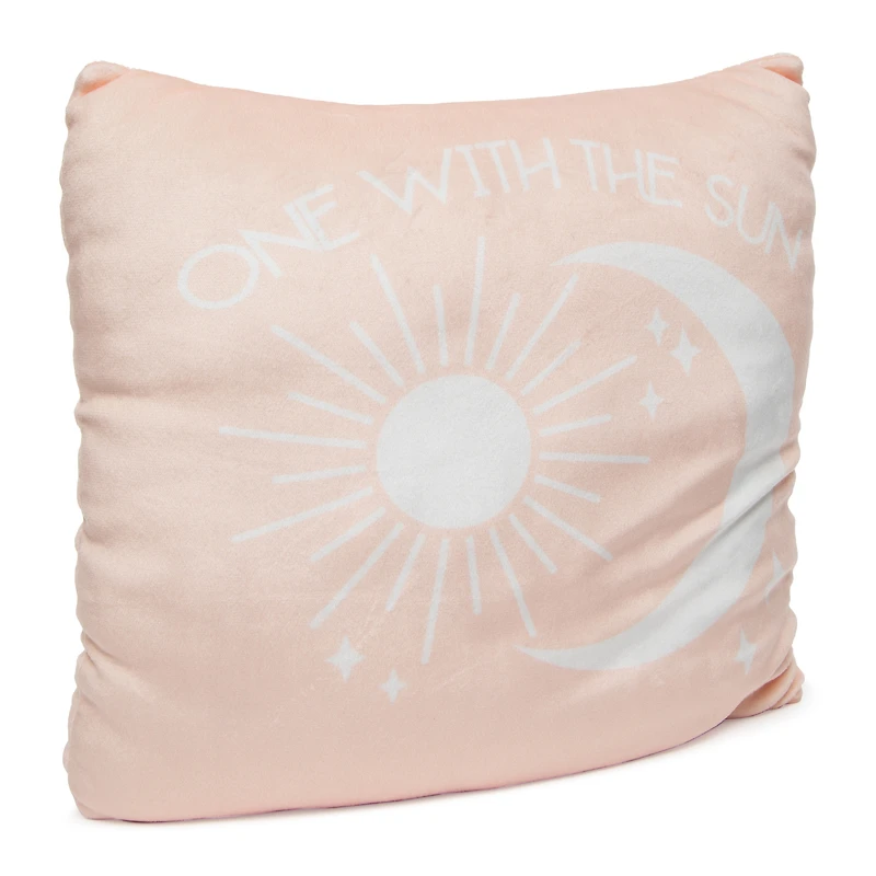 'one with the sun' sun & moon squishy pillow 14in