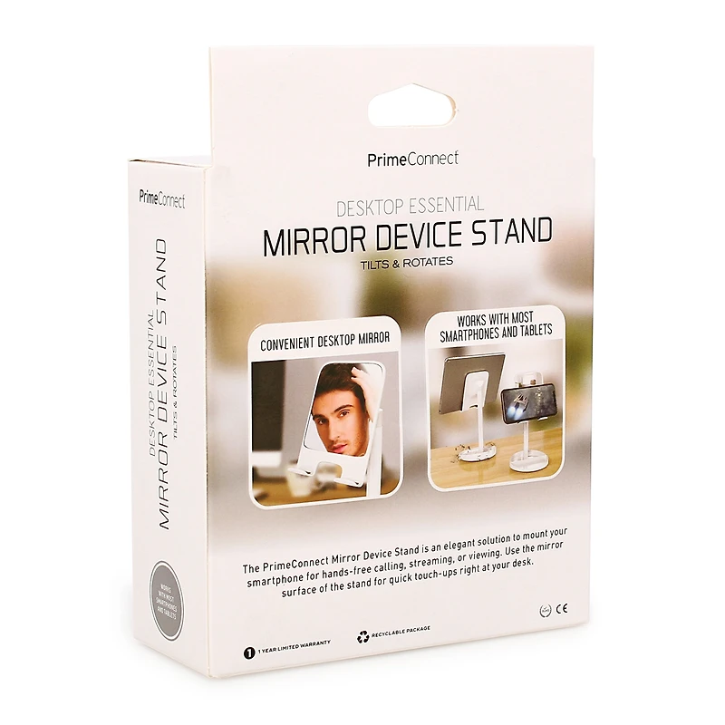 desktop tablet/phone stand with vanity mirror