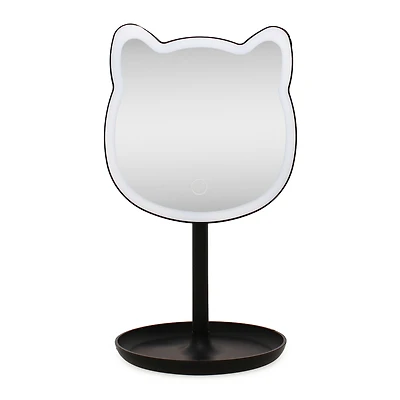 cat shape LED vanity mirror