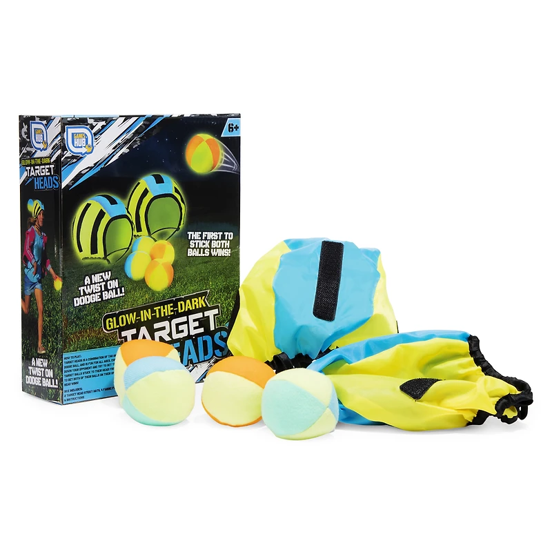 glow-in-the-dark target heads outdoor game