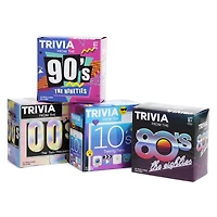 4-in-1 Trivia Card Game - Decades