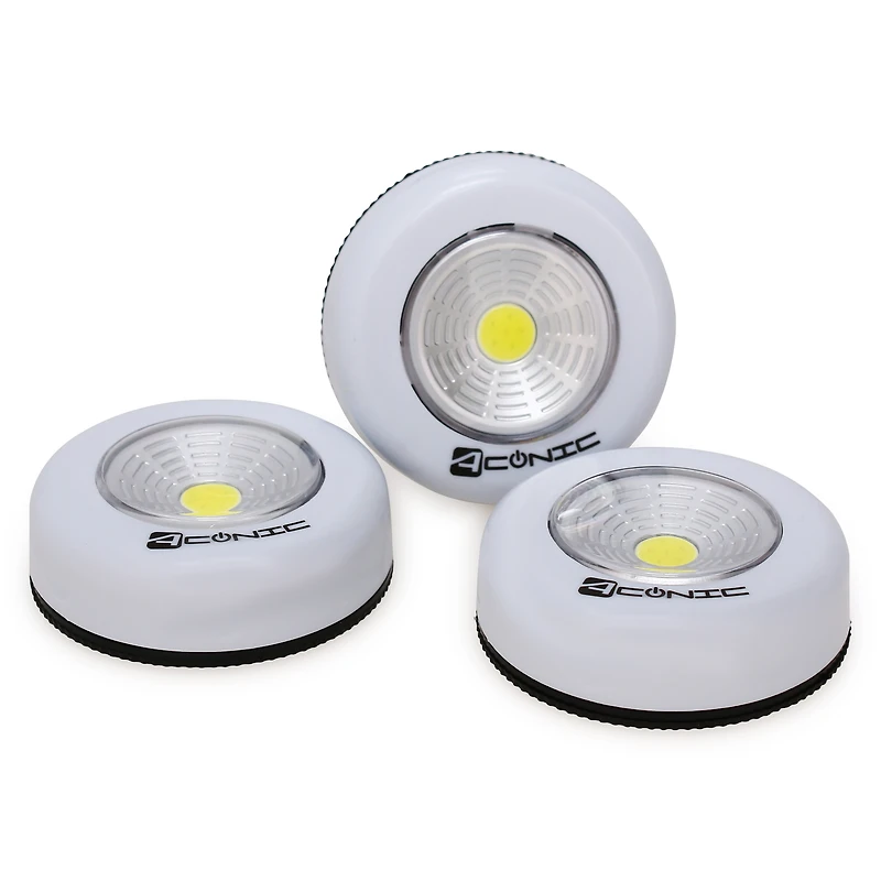 wireless LED puck lights 3-pack