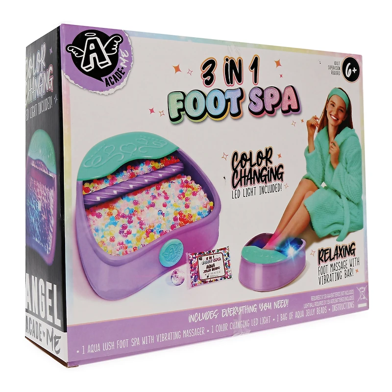 3-in-1 lush aqua led foot spa