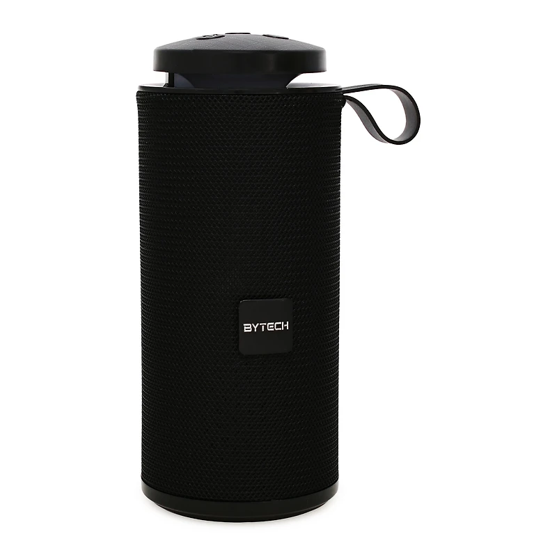 bass boost bluetooth speaker w. FM radio, pairing, LED lights