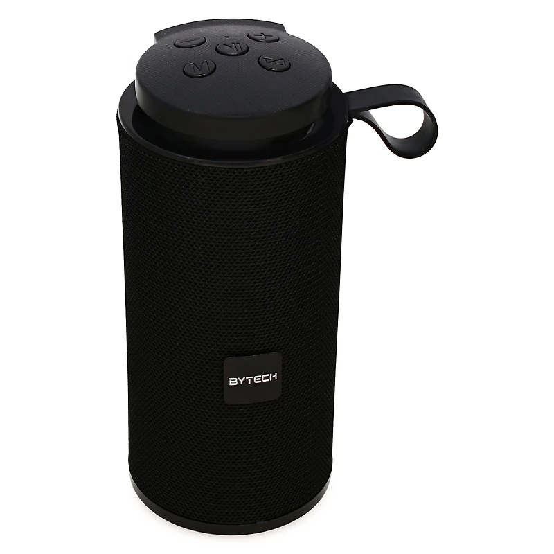 bass boost bluetooth speaker w. FM radio, pairing, LED lights