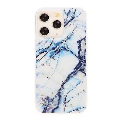 iPhone 13/13 Pro  crystal phone case - silver glitter