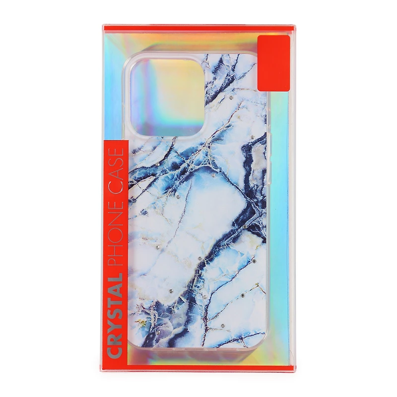 iPhone 13/13 Pro  crystal phone case - silver glitter