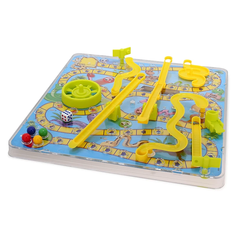 3D snakes & ladders classic family board game