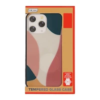 iPhone 13/13 Pro tempered glass wireless charging compatible case - abstract art