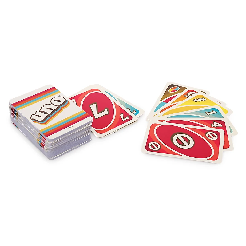 uno® iconic series 1970's edition card game