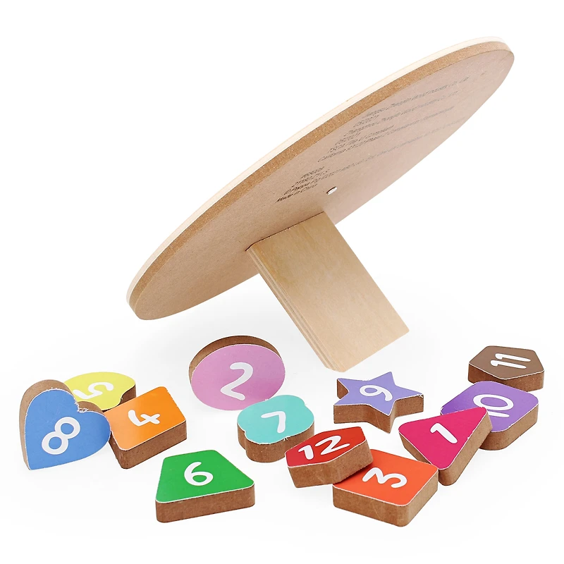 peppa pig™ shape sorter wood clock set