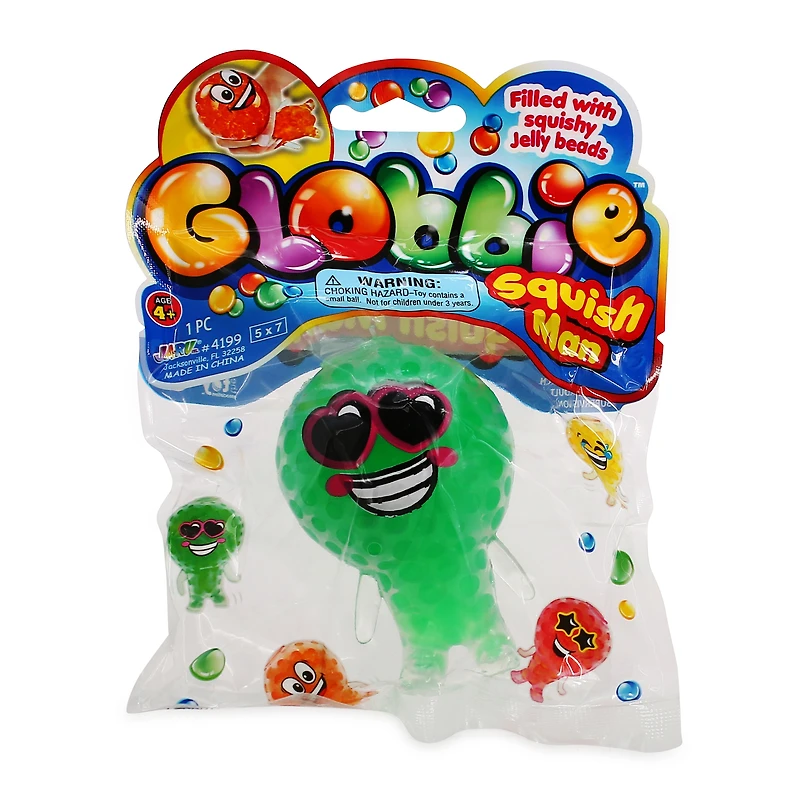 ja-ru globbie™ squish man with jelly beads
