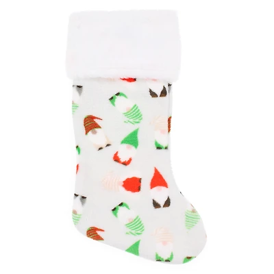 printed classic holiday stocking - gnomes