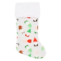 printed classic holiday stocking - gnomes