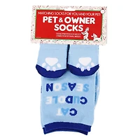 winter pet & parent matching socks set