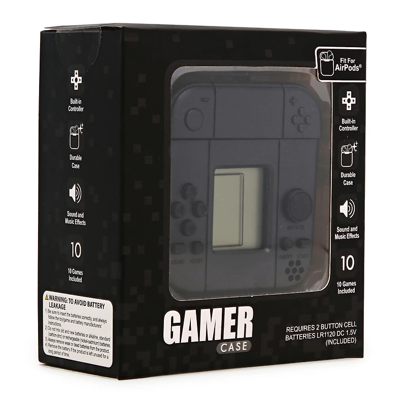 gamer case for AirPods® with 10 video games