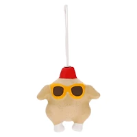 Hallmark Friends Turkey in Fez & Sunglasses Decoupage Christmas Ornament