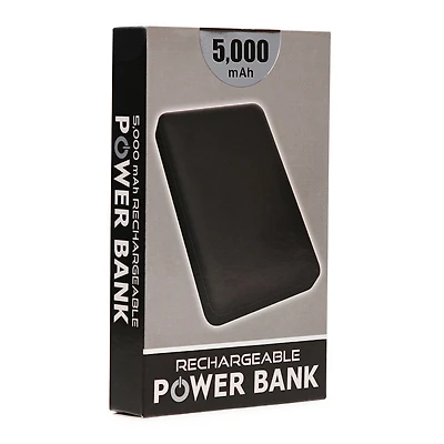 Rechargeable 5000mAh Power Bank - Solid Colors