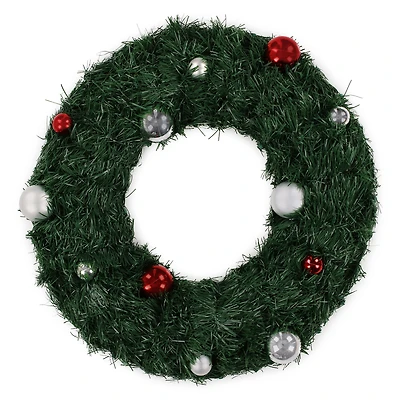 holiday wreath 19 in - green