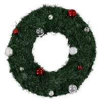 holiday wreath 19 in - green