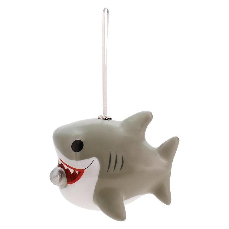 Hallmark Jaws shark Decoupage Christmas Ornament