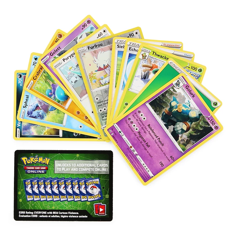 pokemon tcg: sword & shield chilling reign booster pack 10 cards