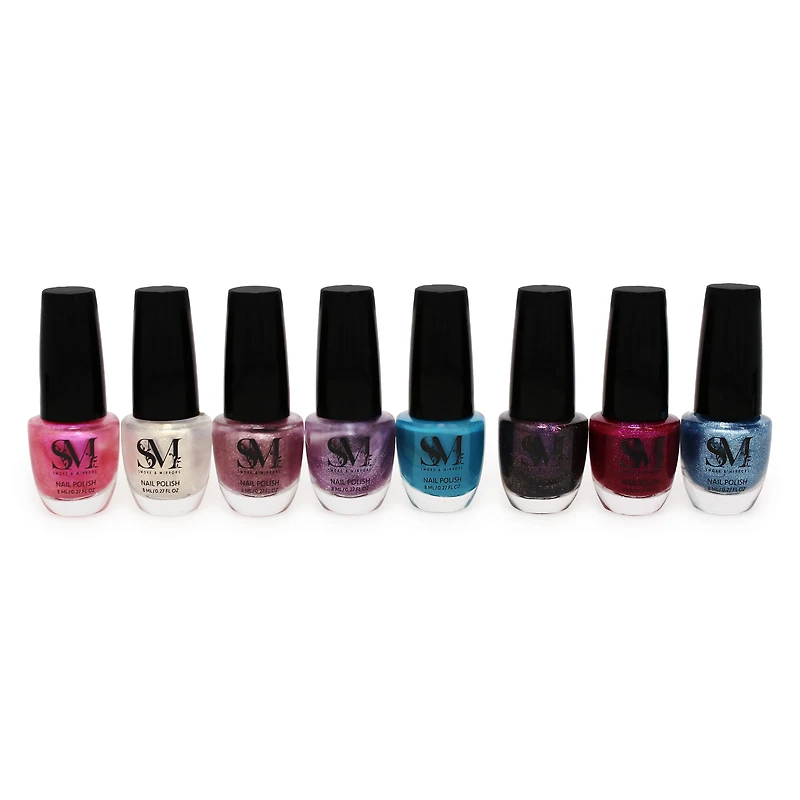 crystal nail tower 7-piece nail polish collection