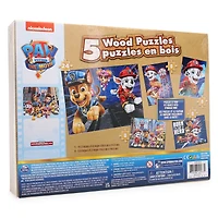 paw patrol: the movie™ 5 wood puzzles set