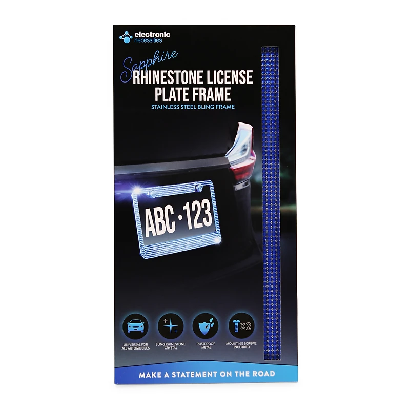 rhinestone license plate frame