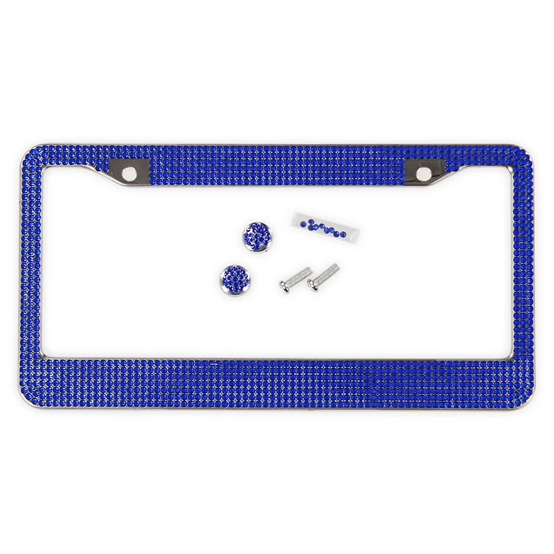 rhinestone license plate frame