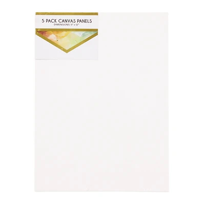 canvas panels 5-pack, 9in x 12in
