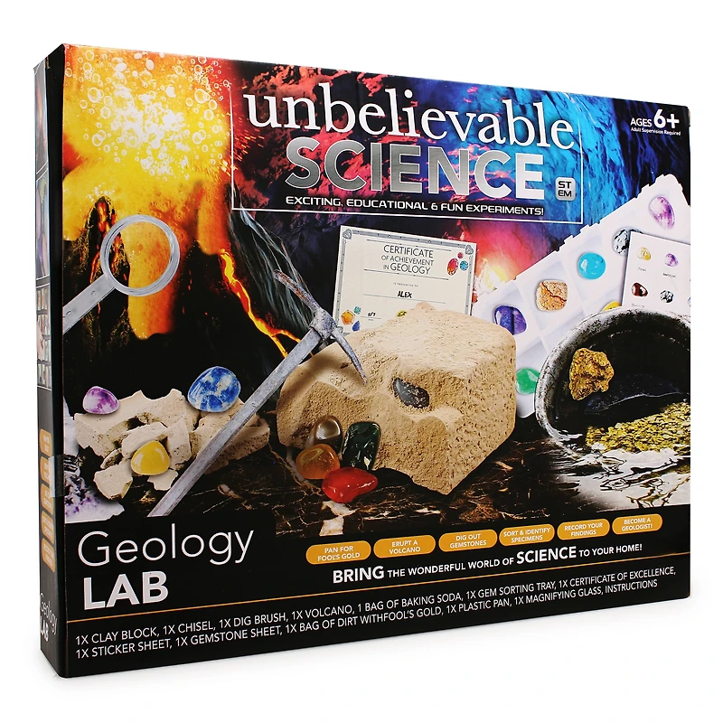 unbelievable science geology lab activity kit